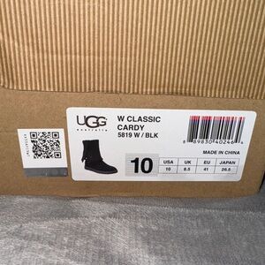UGG Black W Classic Cardy Boots